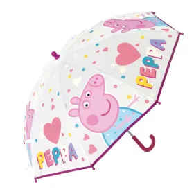 Lietussargs Peppa Pig Having fun Rozā (Ø 80 cm)